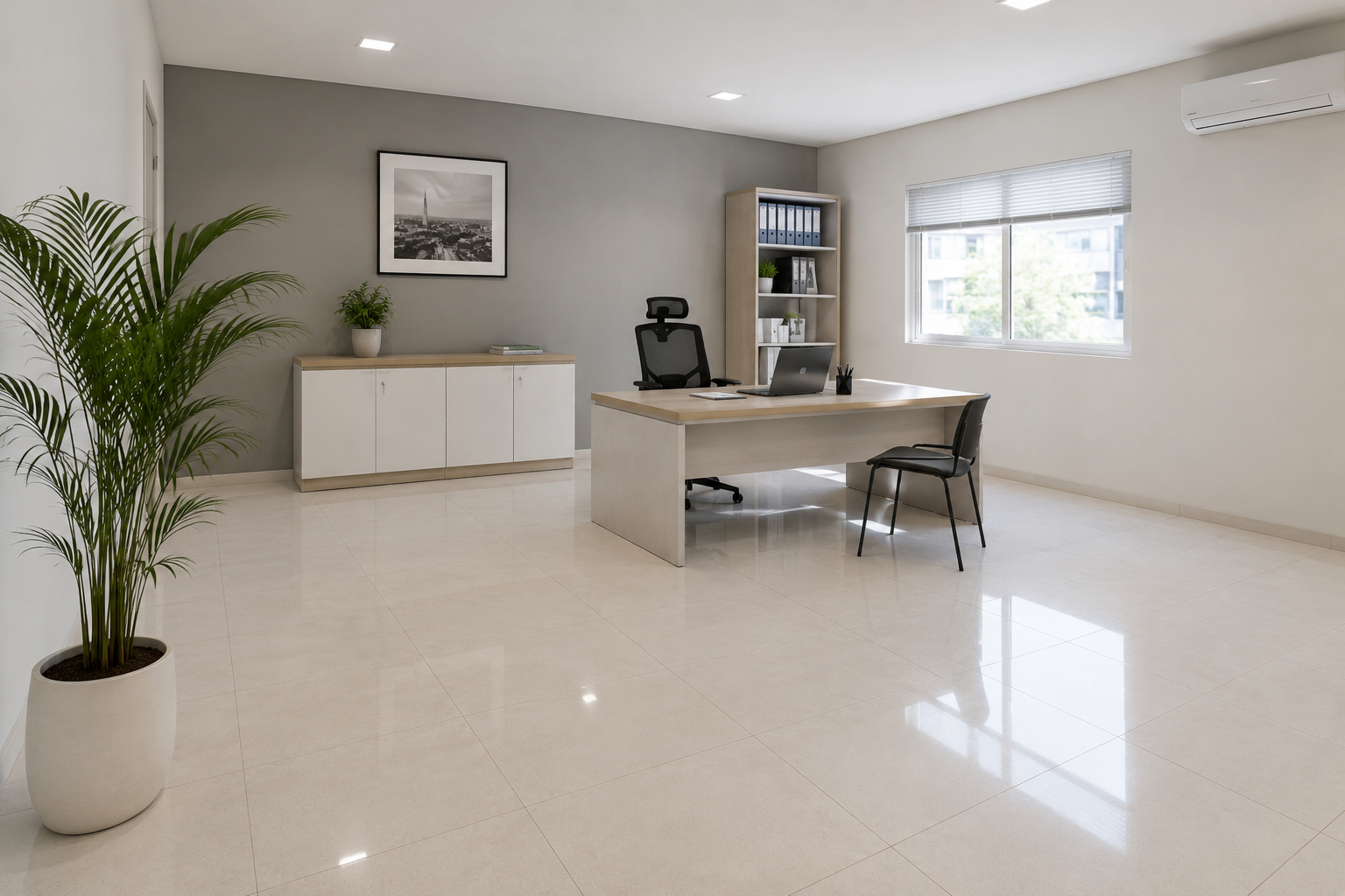 Office suite cleaning project